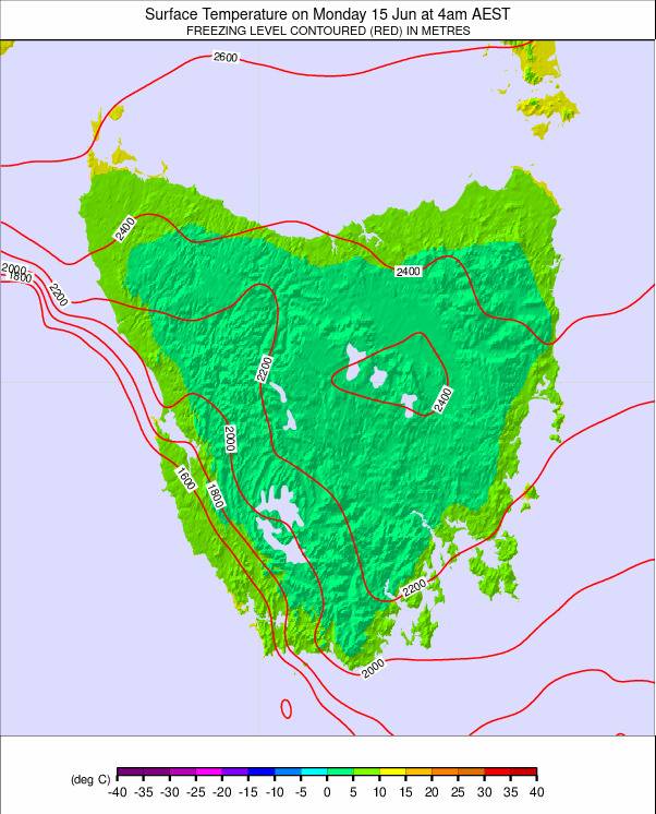 Tasmania weather map - click to go back to main thumbnail page