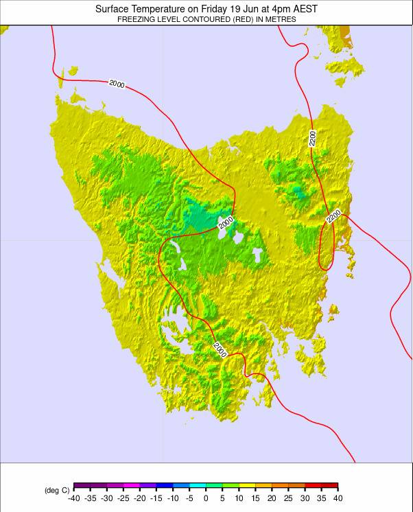 Tasmania weather map - click to go back to main thumbnail page