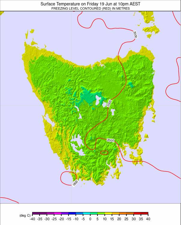 Tasmania weather map - click to go back to main thumbnail page