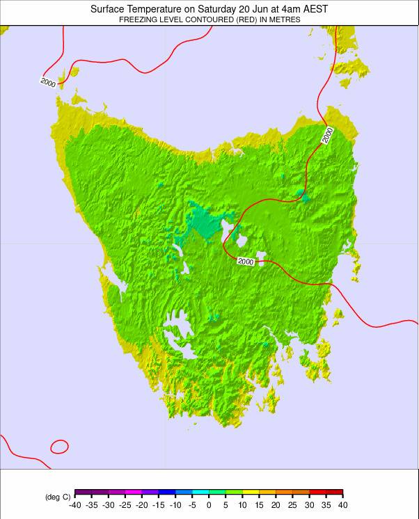 Tasmania weather map - click to go back to main thumbnail page