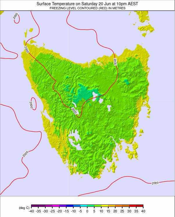 Tasmania weather map - click to go back to main thumbnail page