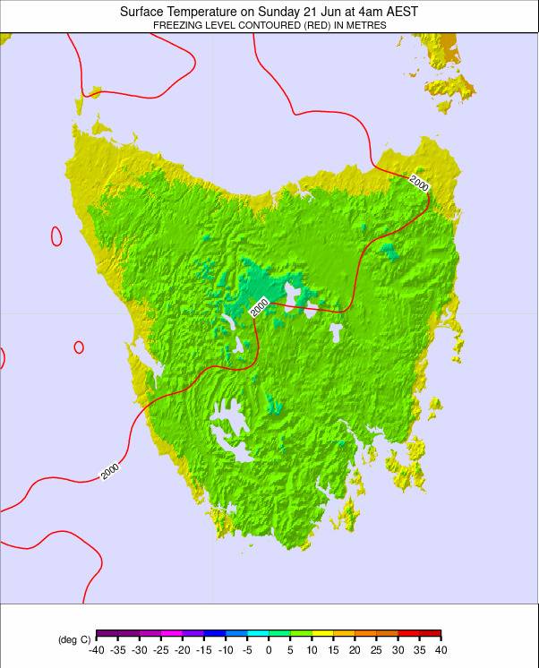 Tasmania weather map - click to go back to main thumbnail page