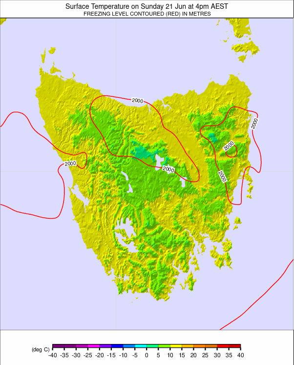 Tasmania weather map - click to go back to main thumbnail page