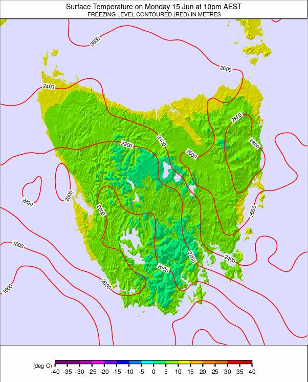 Tasmania weather map - click to go back to main thumbnail page