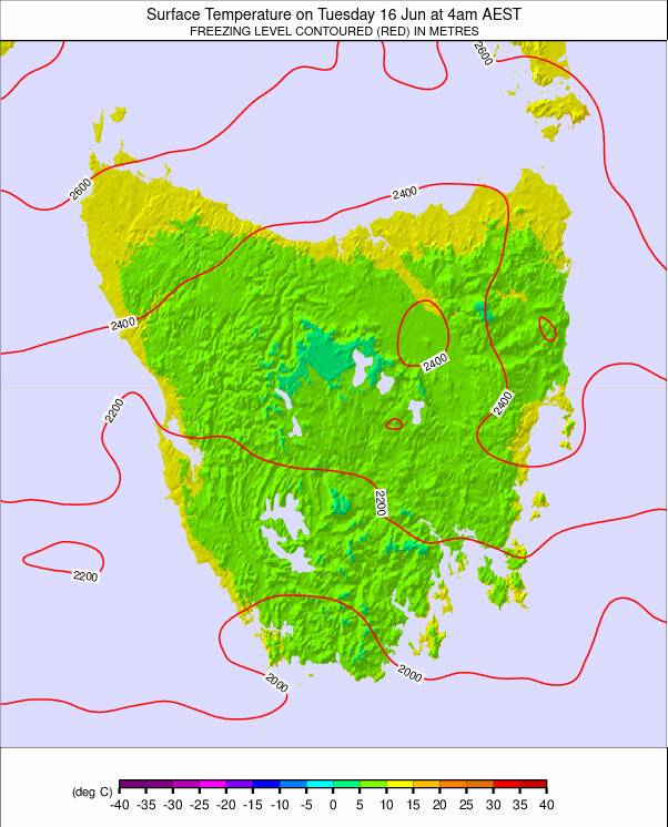 Tasmania weather map - click to go back to main thumbnail page