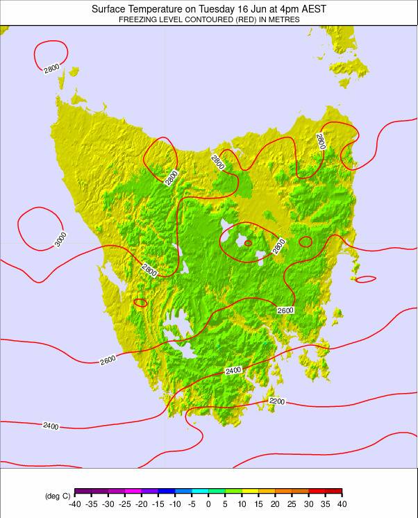 Tasmania weather map - click to go back to main thumbnail page
