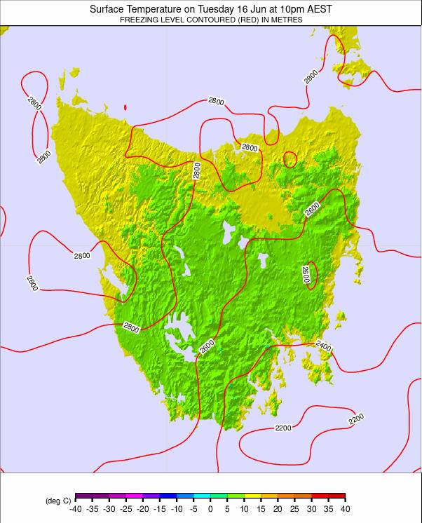 Tasmania weather map - click to go back to main thumbnail page