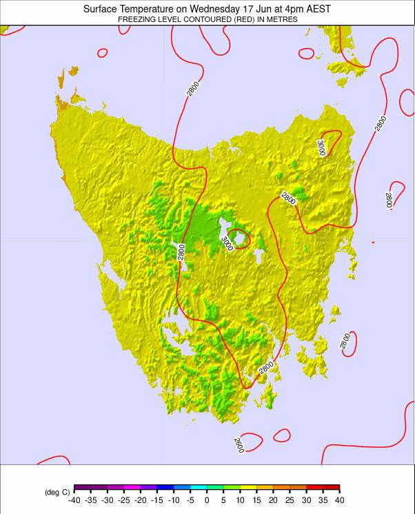 Tasmania weather map - click to go back to main thumbnail page