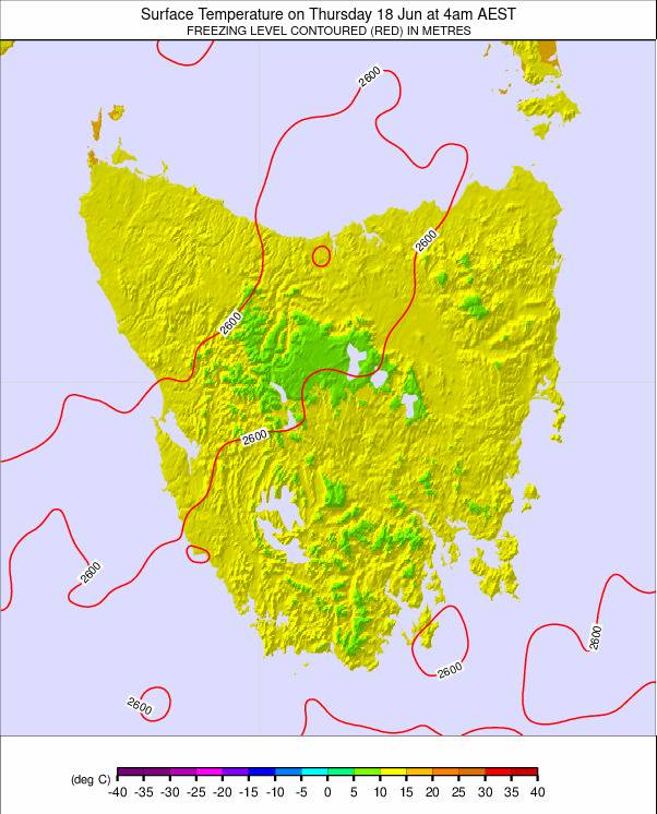 Tasmania weather map - click to go back to main thumbnail page