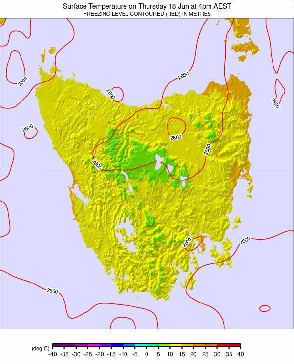 Tasmania weather map - click to go back to main thumbnail page