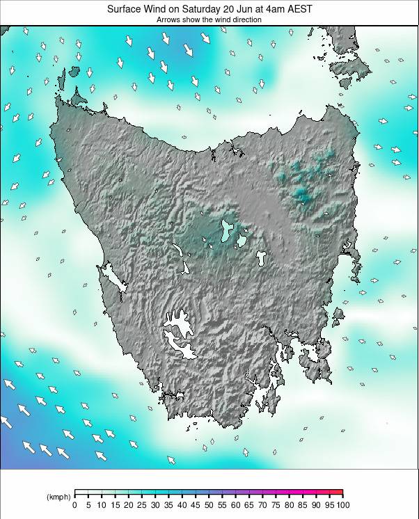Tasmania weather map - click to go back to main thumbnail page