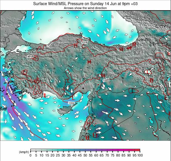 Turkey weather map - click to go back to main thumbnail page
