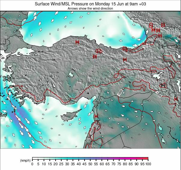 Turkey weather map - click to go back to main thumbnail page