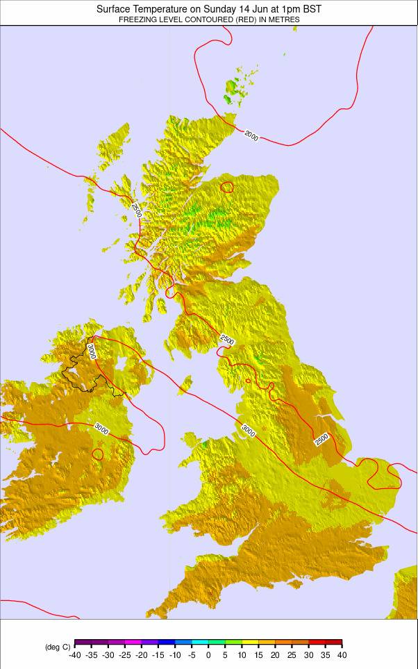 United Kingdom weather map - click to go back to main thumbnail page