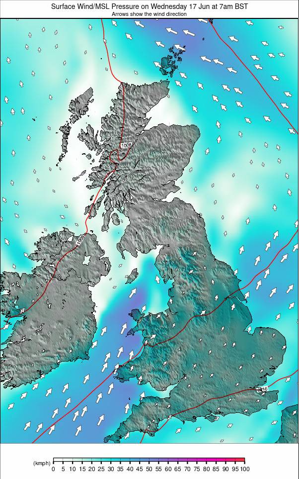 United Kingdom weather map - click to go back to main thumbnail page