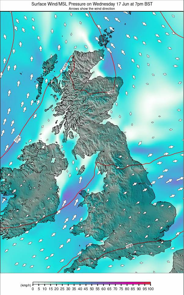 United Kingdom weather map - click to go back to main thumbnail page