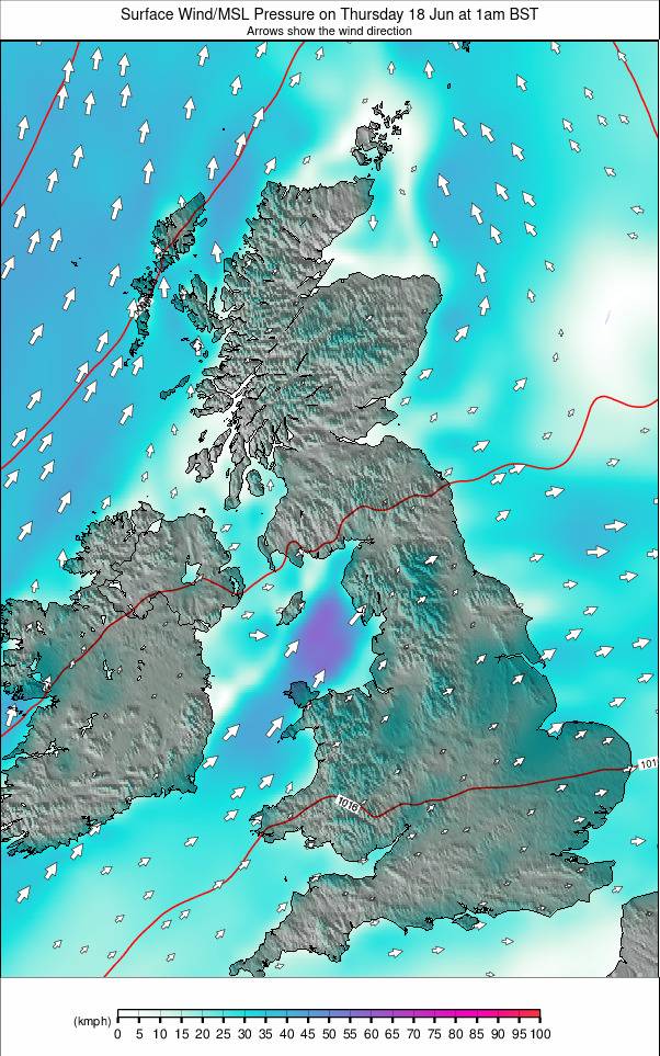 United Kingdom weather map - click to go back to main thumbnail page