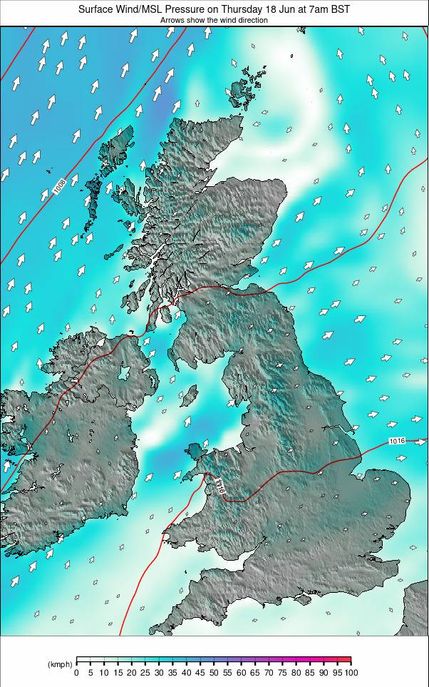 United Kingdom weather map - click to go back to main thumbnail page