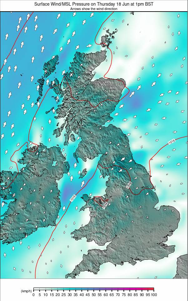 United Kingdom weather map - click to go back to main thumbnail page