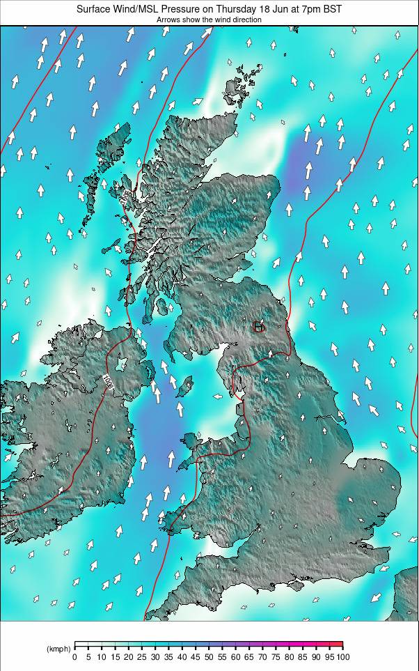 United Kingdom weather map - click to go back to main thumbnail page