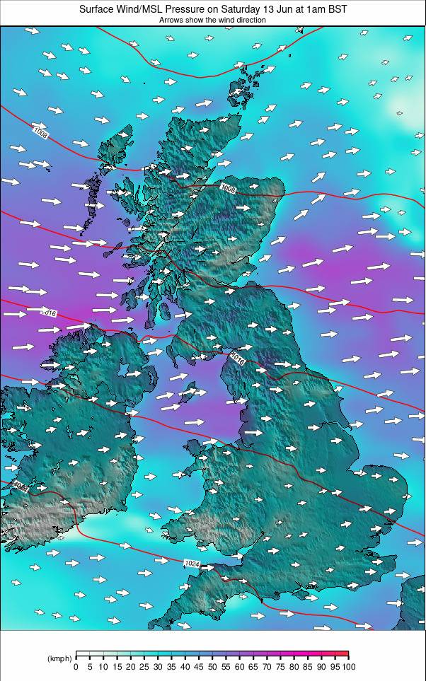 United Kingdom weather map - click to go back to main thumbnail page