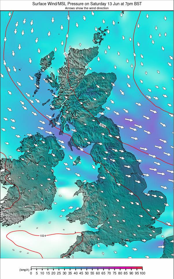 United Kingdom weather map - click to go back to main thumbnail page