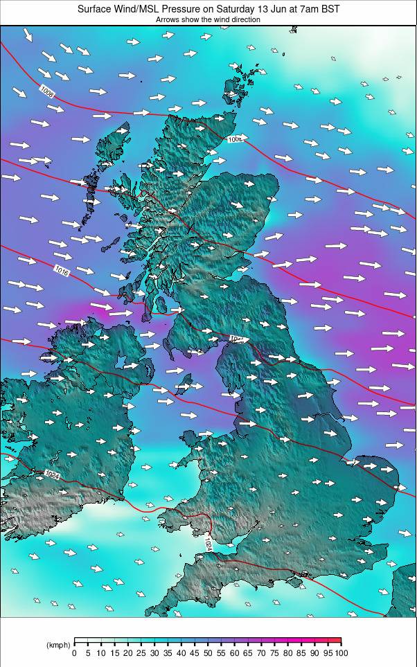 United Kingdom weather map - click to go back to main thumbnail page
