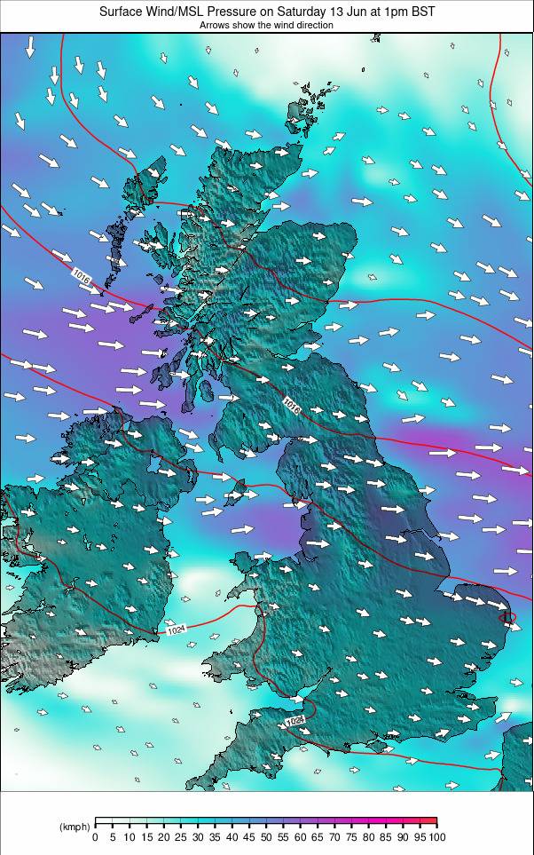 United Kingdom weather map - click to go back to main thumbnail page