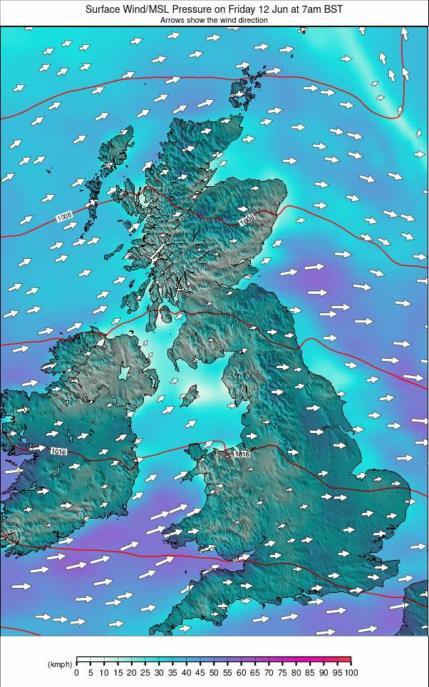 United Kingdom weather map - click to go back to main thumbnail page
