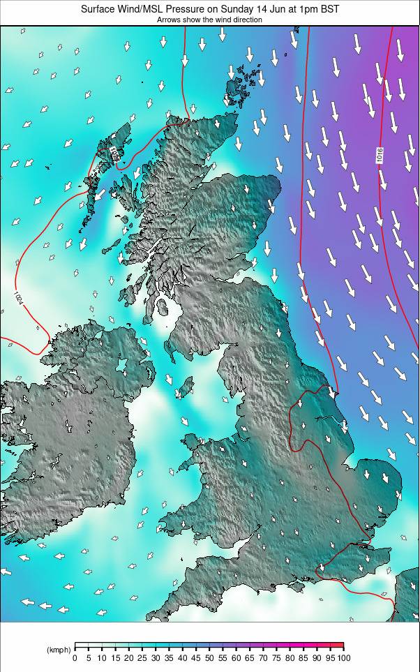 United Kingdom weather map - click to go back to main thumbnail page