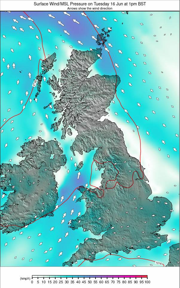 United Kingdom weather map - click to go back to main thumbnail page