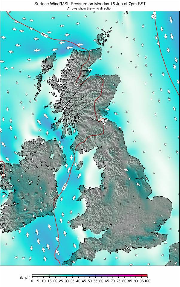 United Kingdom weather map - click to go back to main thumbnail page