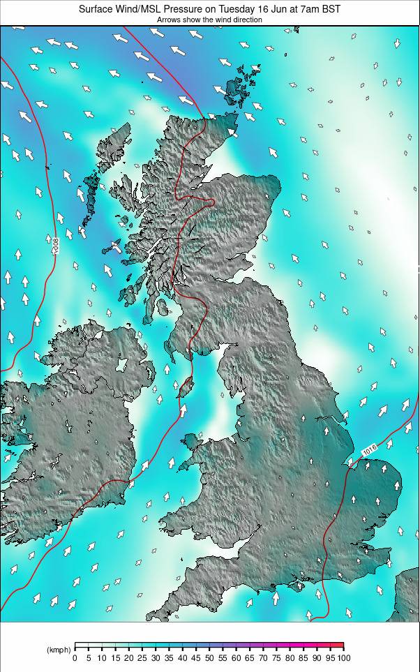 United Kingdom weather map - click to go back to main thumbnail page