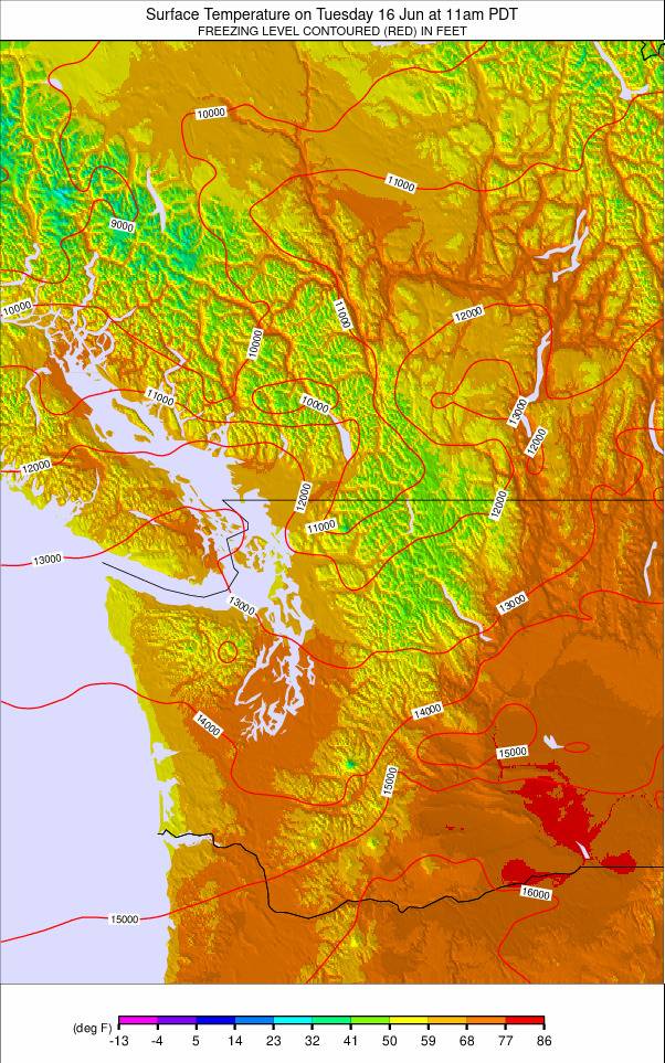 Washington / Vancouver weather map - click to go back to main thumbnail page
