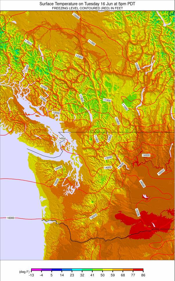 Washington / Vancouver weather map - click to go back to main thumbnail page