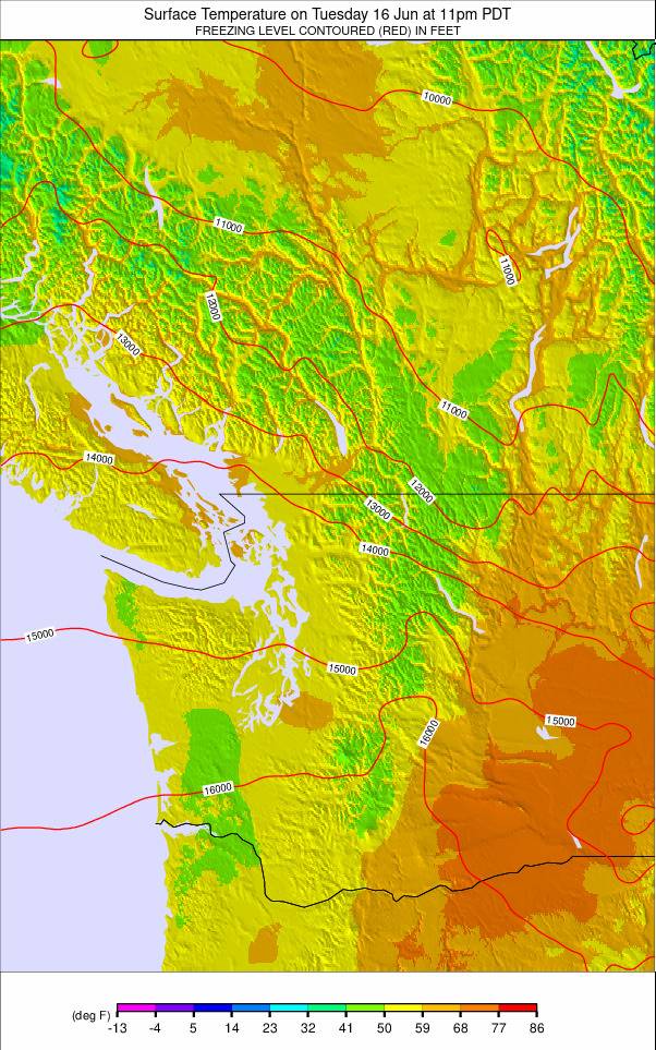 Washington / Vancouver weather map - click to go back to main thumbnail page