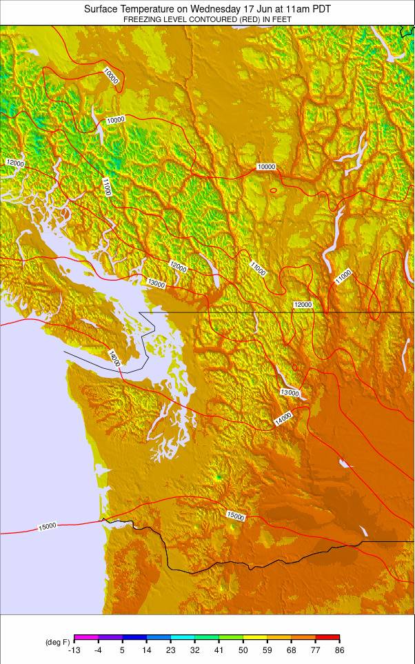 Washington / Vancouver weather map - click to go back to main thumbnail page