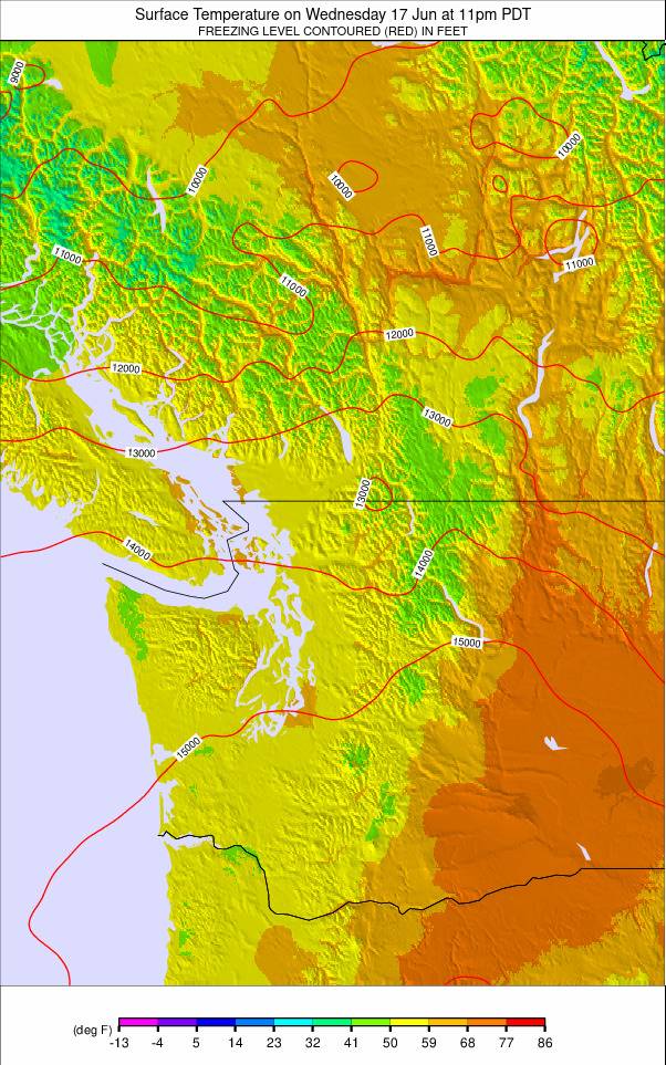 Washington / Vancouver weather map - click to go back to main thumbnail page