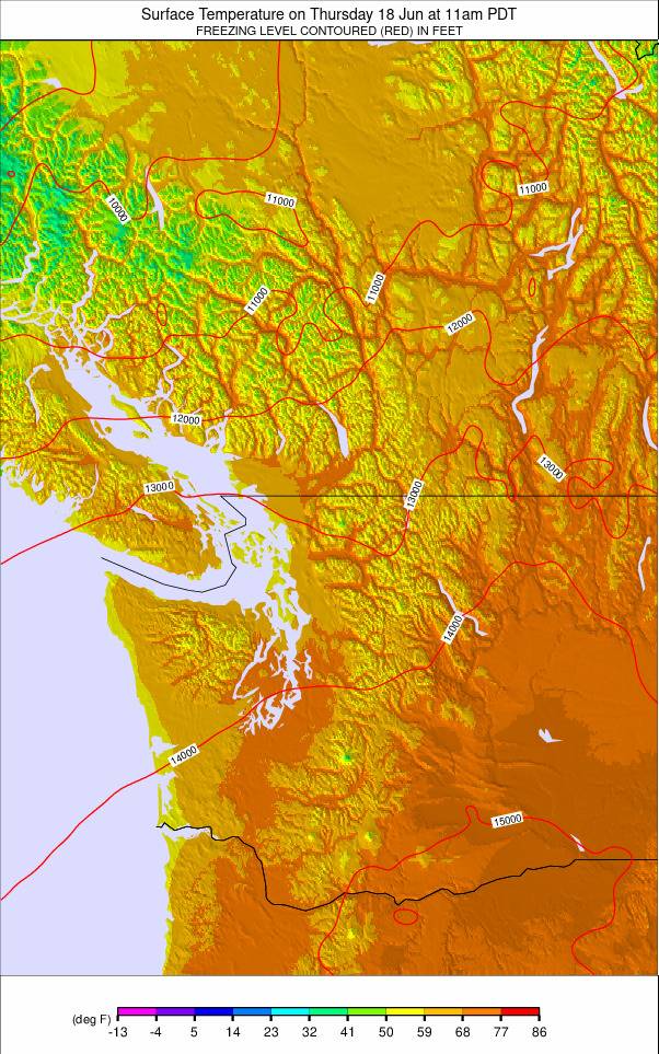 Washington / Vancouver weather map - click to go back to main thumbnail page