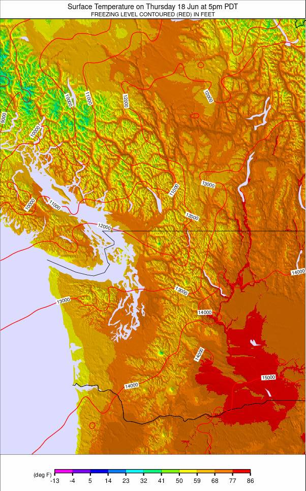 Washington / Vancouver weather map - click to go back to main thumbnail page