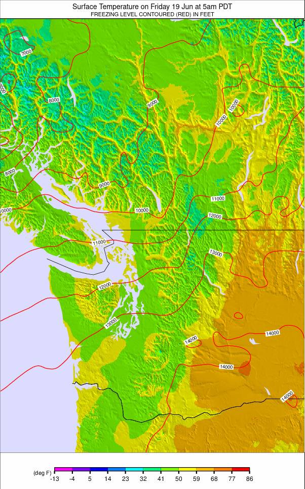 Washington / Vancouver weather map - click to go back to main thumbnail page