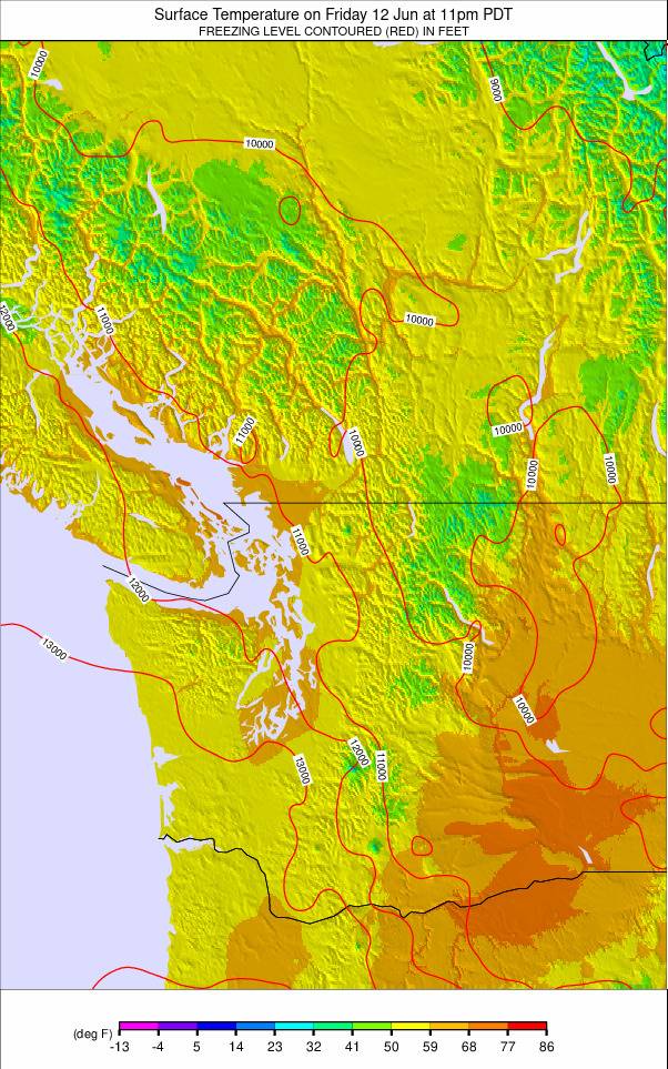 Washington / Vancouver weather map - click to go back to main thumbnail page