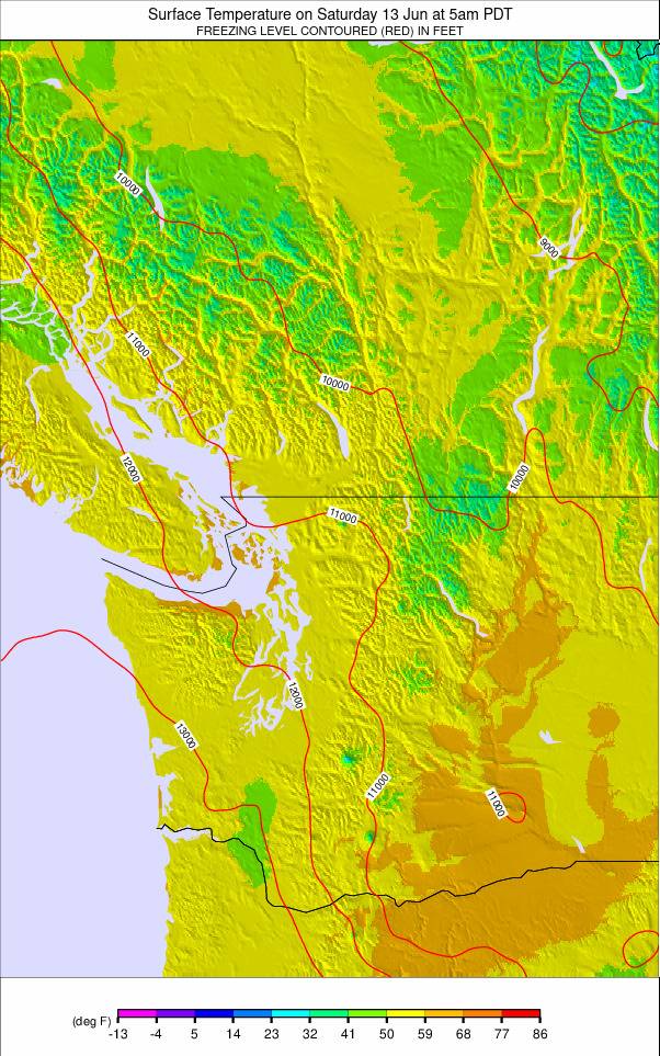 Washington / Vancouver weather map - click to go back to main thumbnail page