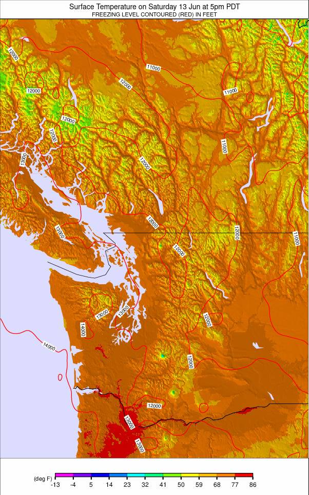Washington / Vancouver weather map - click to go back to main thumbnail page