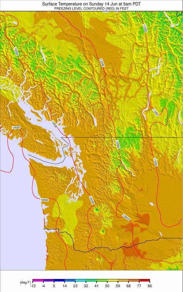 Washington / Vancouver weather map - click to go back to main thumbnail page