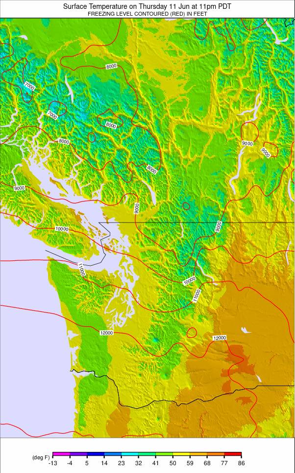Washington / Vancouver weather map - click to go back to main thumbnail page