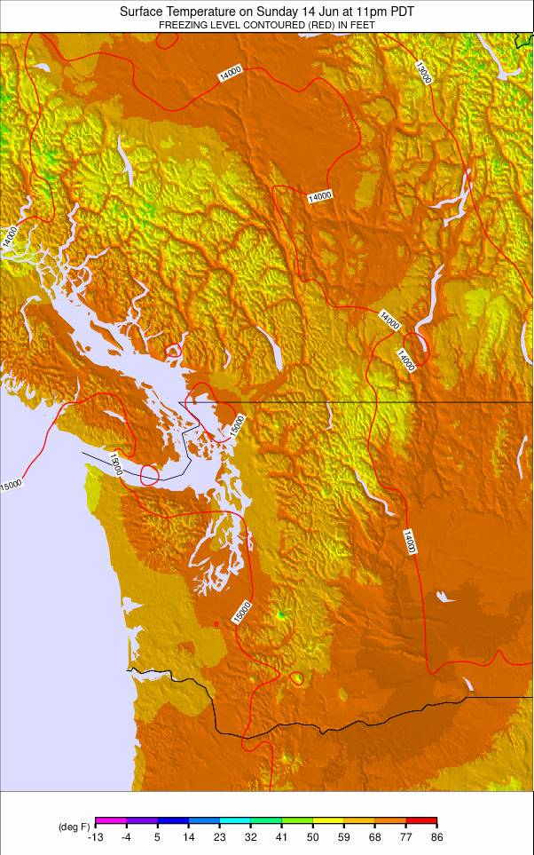 Washington / Vancouver weather map - click to go back to main thumbnail page