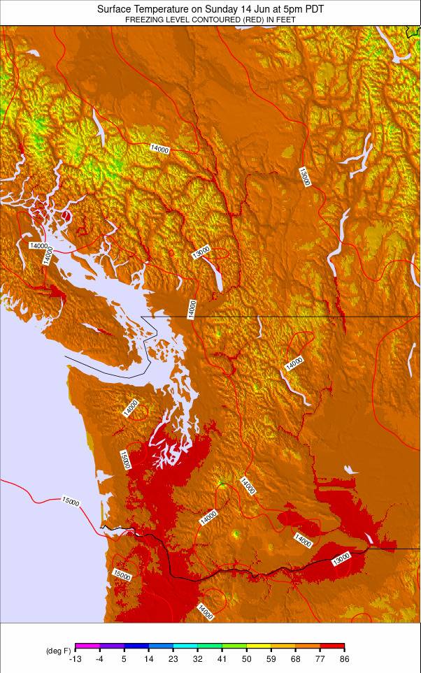 Washington / Vancouver weather map - click to go back to main thumbnail page