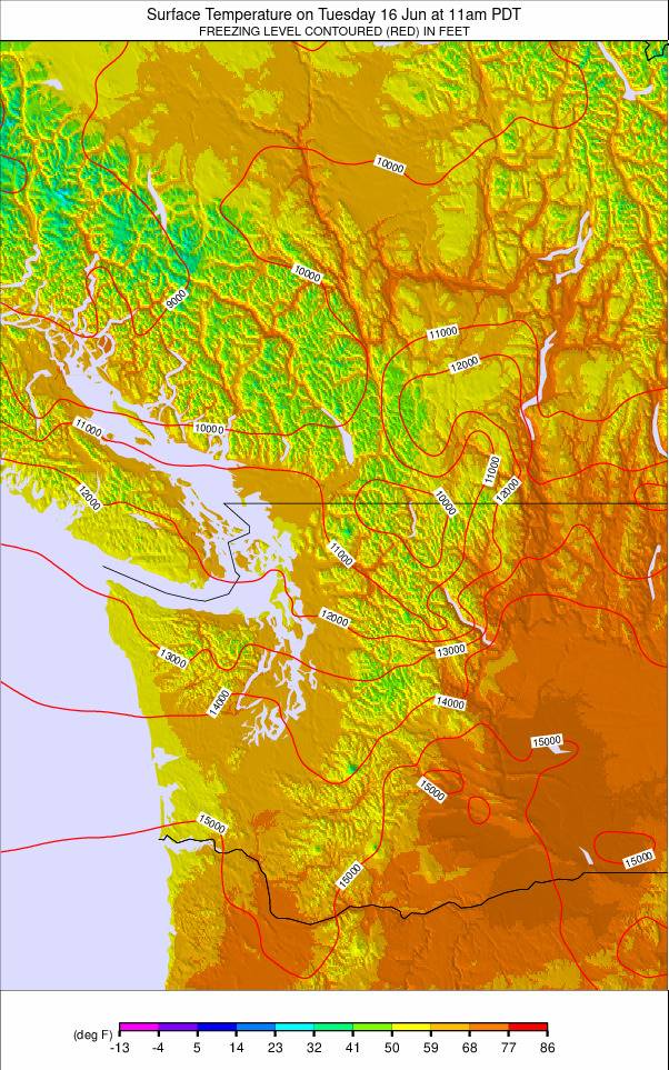Washington / Vancouver weather map - click to go back to main thumbnail page