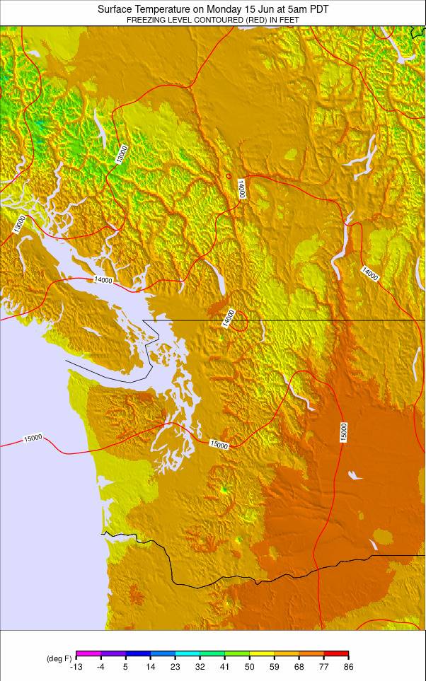 Washington / Vancouver weather map - click to go back to main thumbnail page